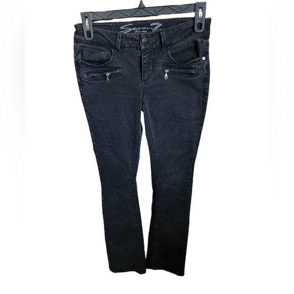 Seven7 Women's Black Bootcut Jean - Picture 1 of 6